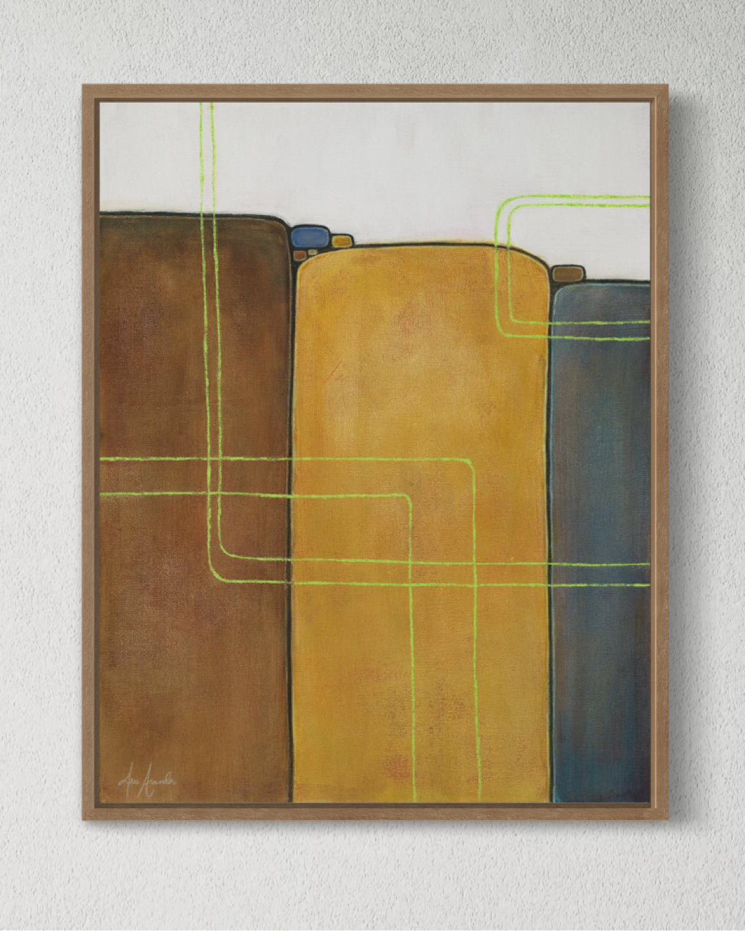 pieces of transformation | abstract canvas print