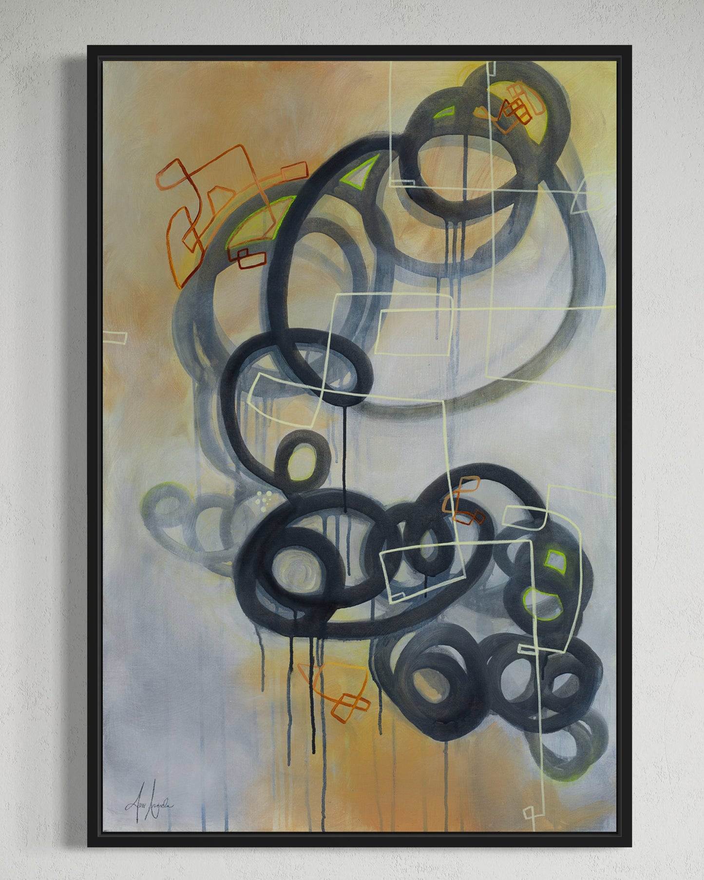 creation over fear | abstract canvas print