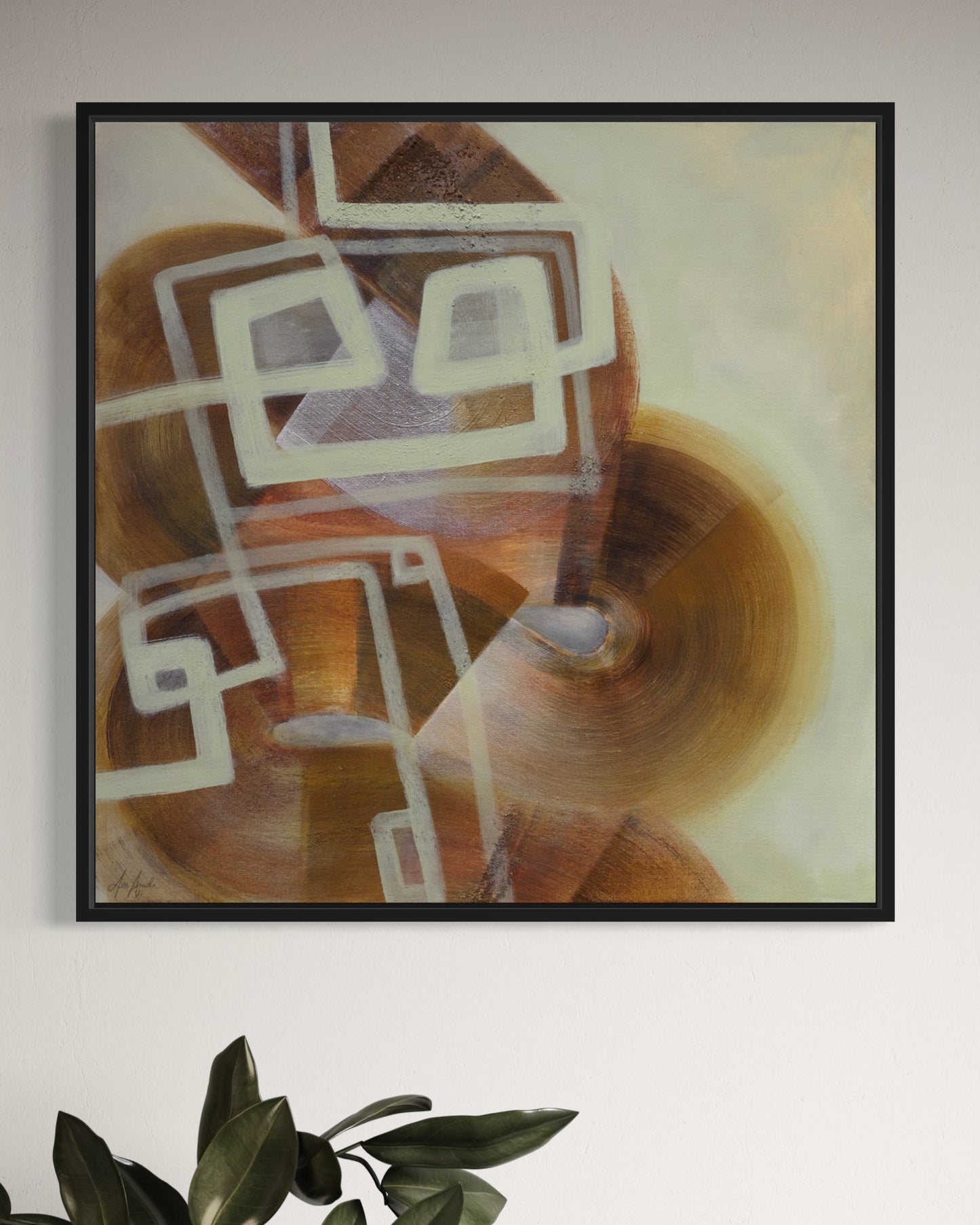 dreamer as architect | abstract canvas print